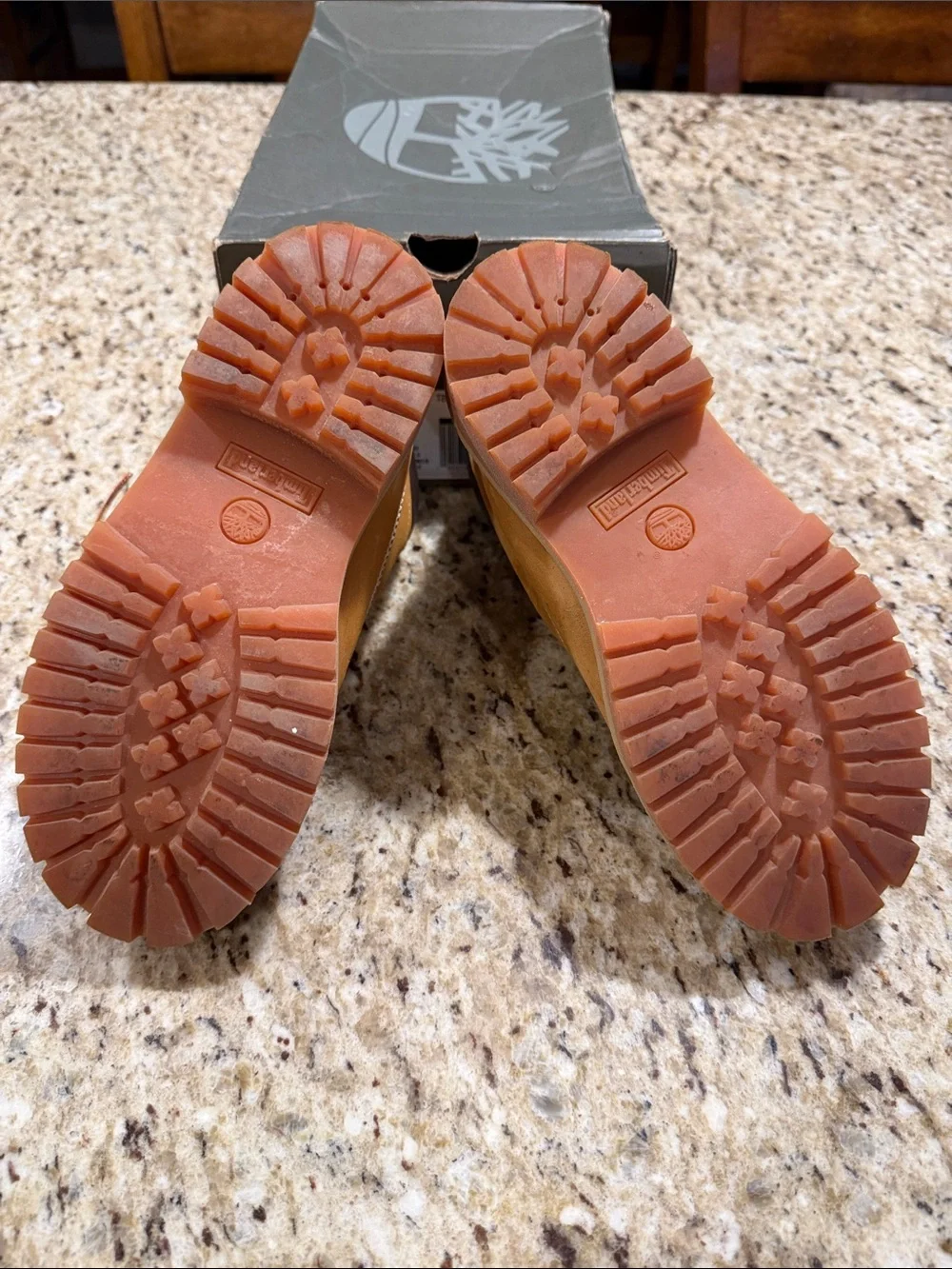 Timberland Boys Wheat Brown Premium Work Boots barely worn!